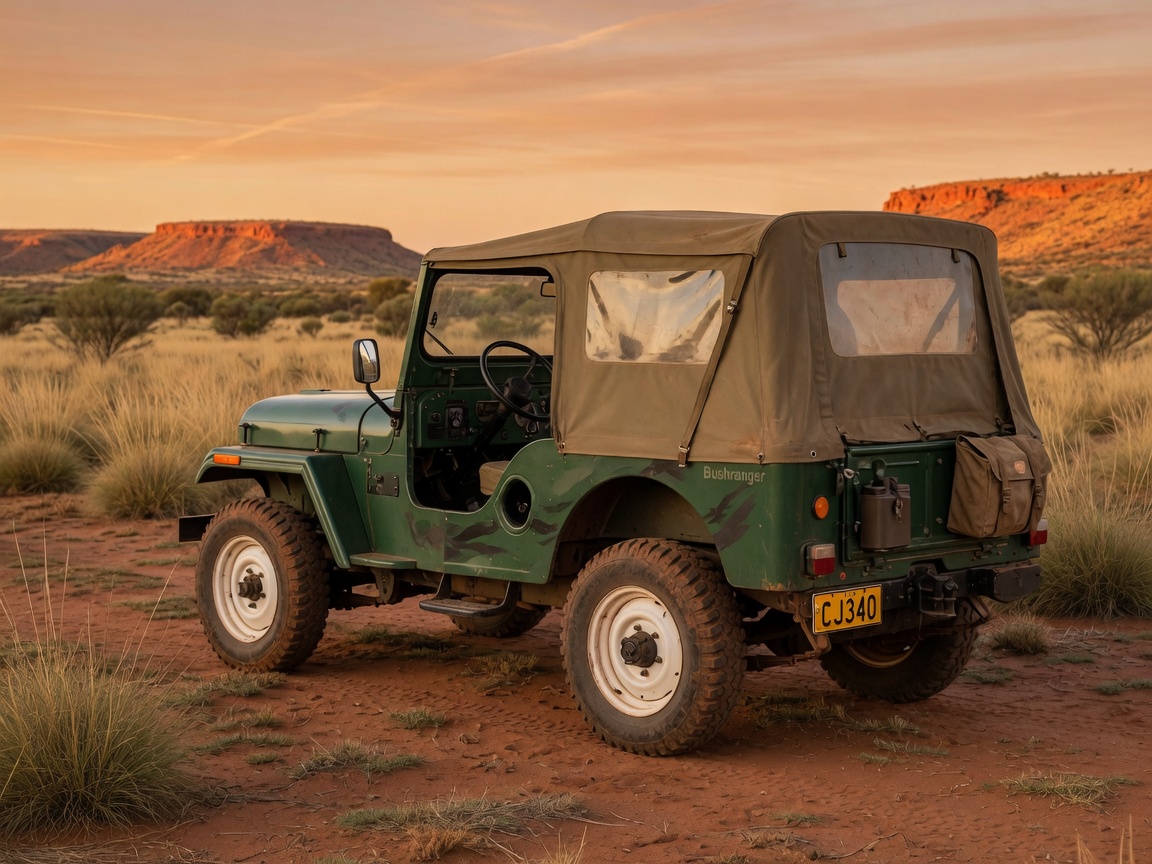 Mahindra CJ340 Bushranger green export spec